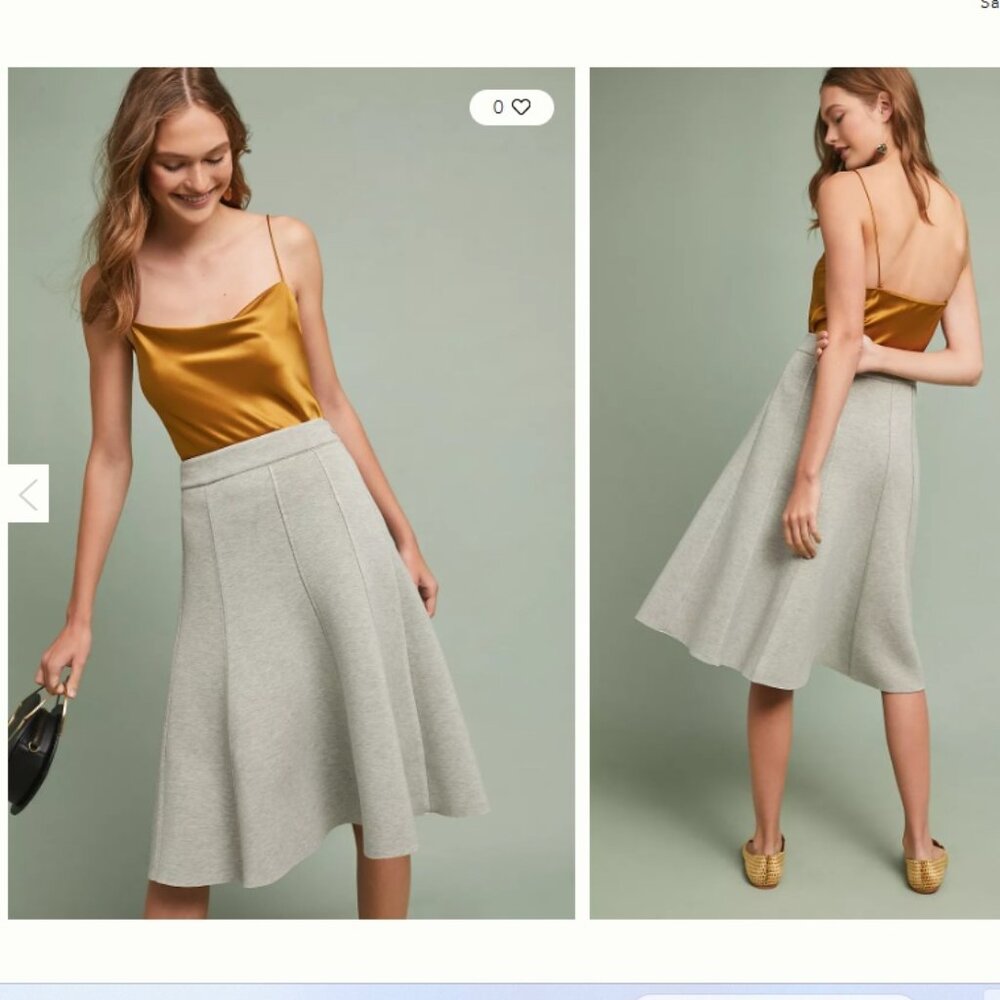 Anthropologie Maeve Peridot Pop Skirt NWT 4